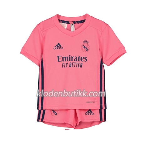 Real Madrid Barn Bortedraktsett 2020-2021 Kortermet (+ Korte bukser)